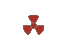 Red Growing Radiation Symbol